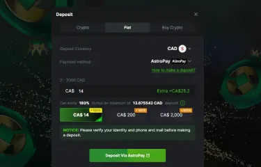 Petunjuk tentang cara melakukan deposit dan mulai bermain di platform game BC langkah 2