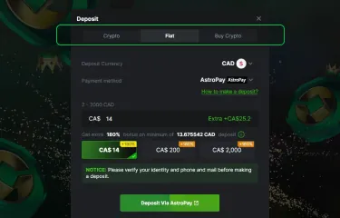 Petunjuk tentang cara melakukan deposit dan mulai bermain di platform game BC langkah 3