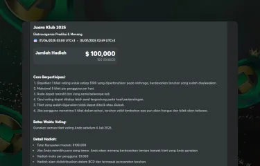 Cara menggunakan bonus pada platform game BC langkah 5