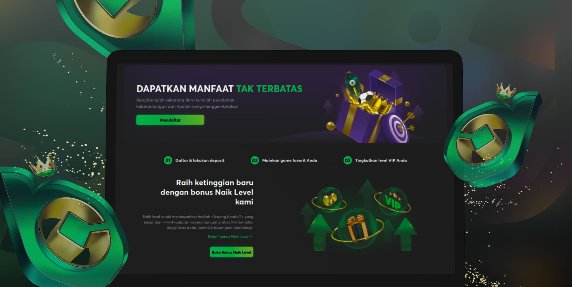 Berbagai ekstensi bonus dan promosi untuk permainan yang menguntungkan di platform BCgame