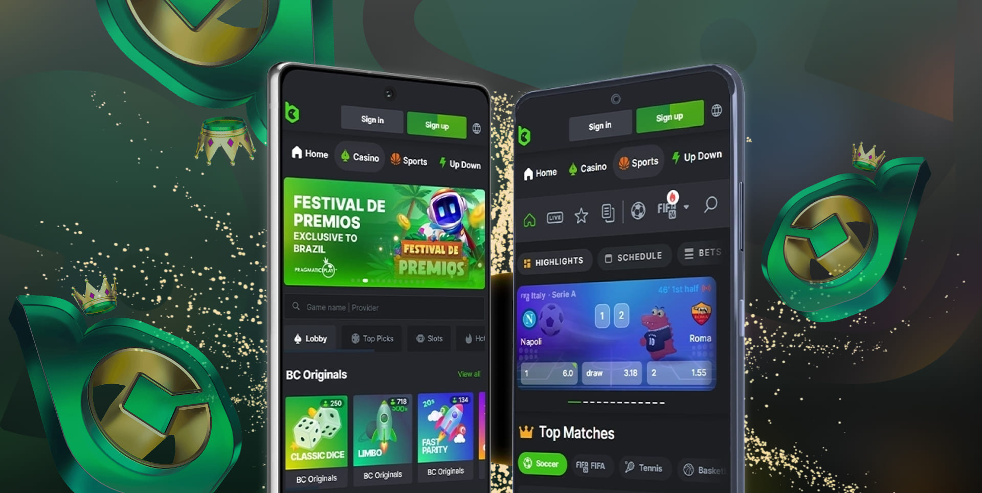 Informasi umum tentang aplikasi seluler di platform game BC