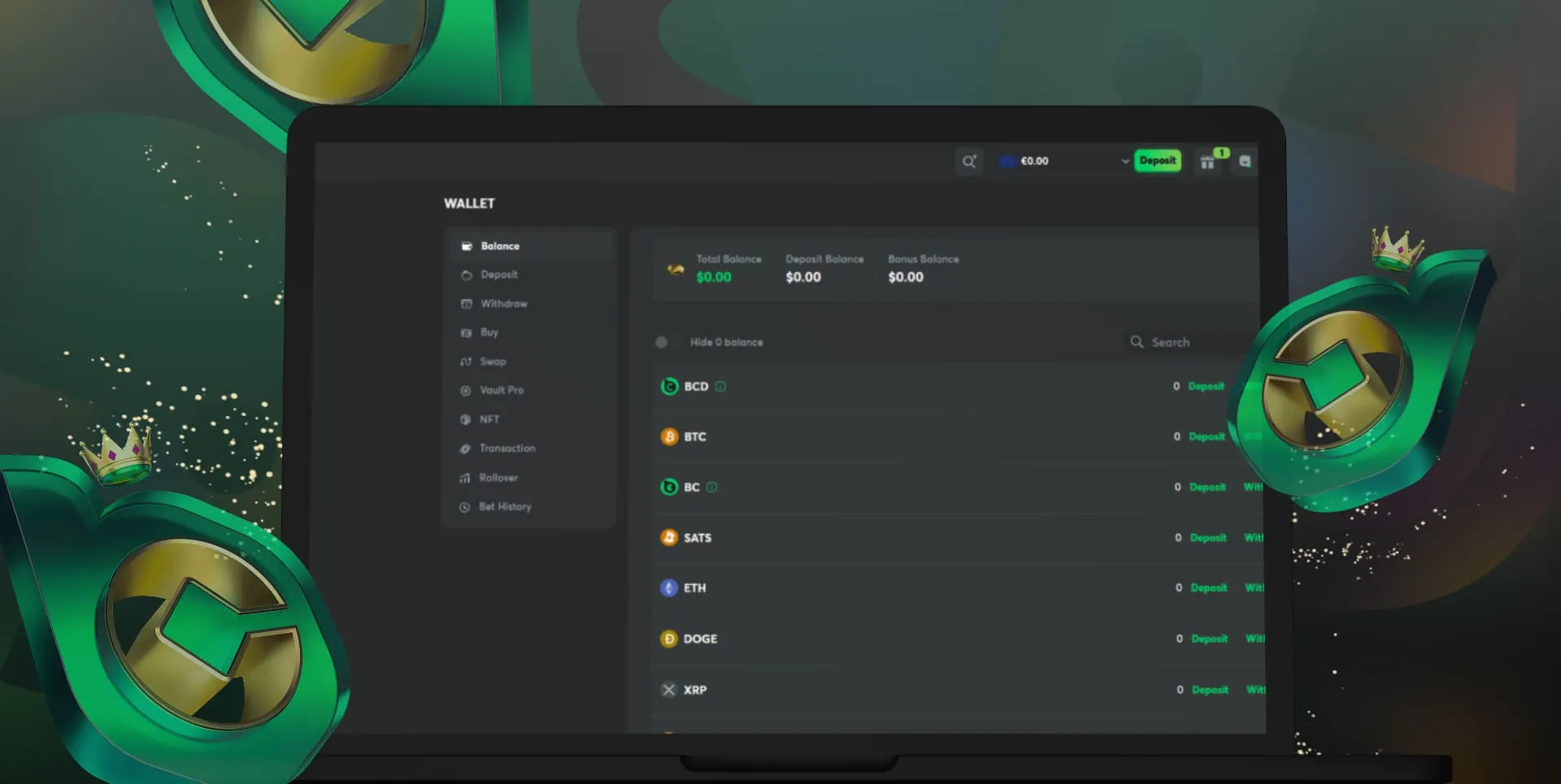 Cara mengumpulkan kemenangan saat menggunakan kode promo di platform game BC